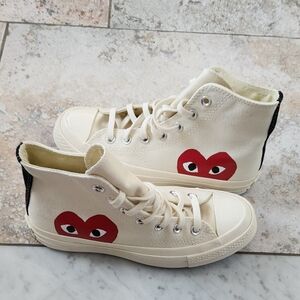 Comme de garcons × converse high top (m size 4/f size 6)